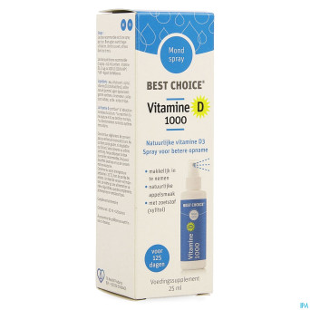 Best choice spray bouche vitamine d 1000    25ml
