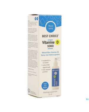 Best choice spray bouche vitamine d 1000    25ml