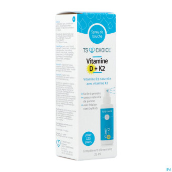 Best choice spray bouche vitamine d3 + k2    25ml