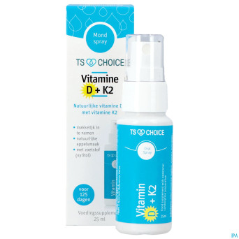 Best choice spray bouche vitamine d3 + k2    25ml