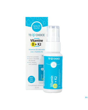 Best choice spray bouche vitamine d3 + k2    25ml