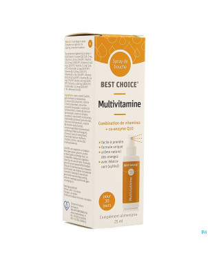Best choice spray bouche multivitamine    25ml