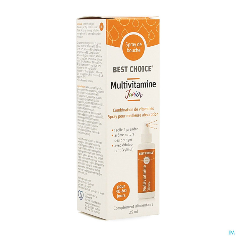 Best choice spray bouche multivitamine junior 25ml