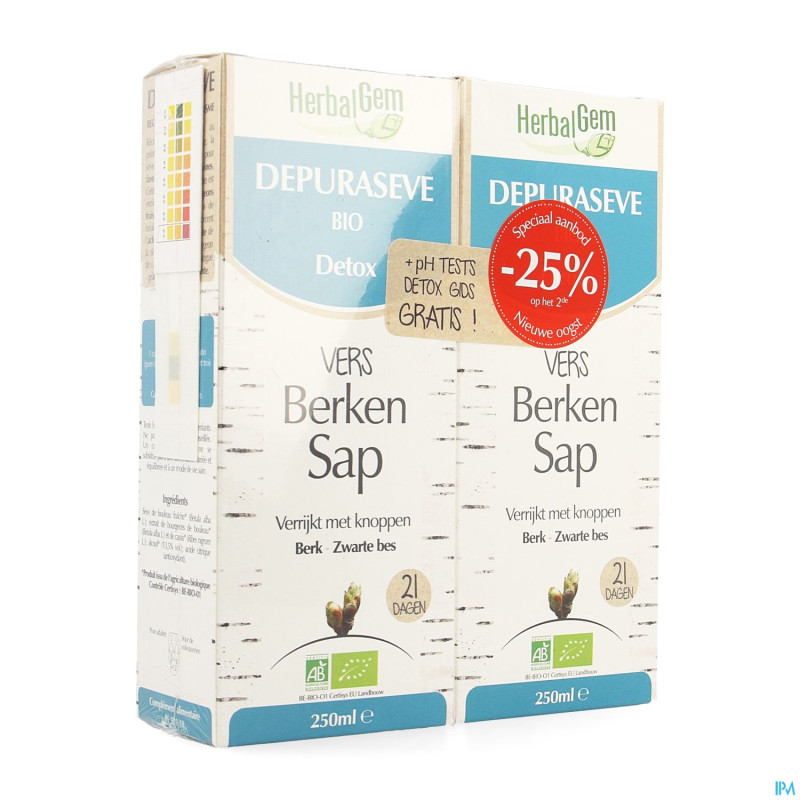 Herbalgem depuraseve duo promo bio 2x250ml    nl