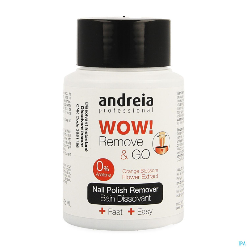 Eureka care dissolvant instant wow remove&go  75ml