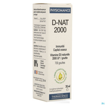 D-nat 2000    fl gutt 20ml physiomance phy341
