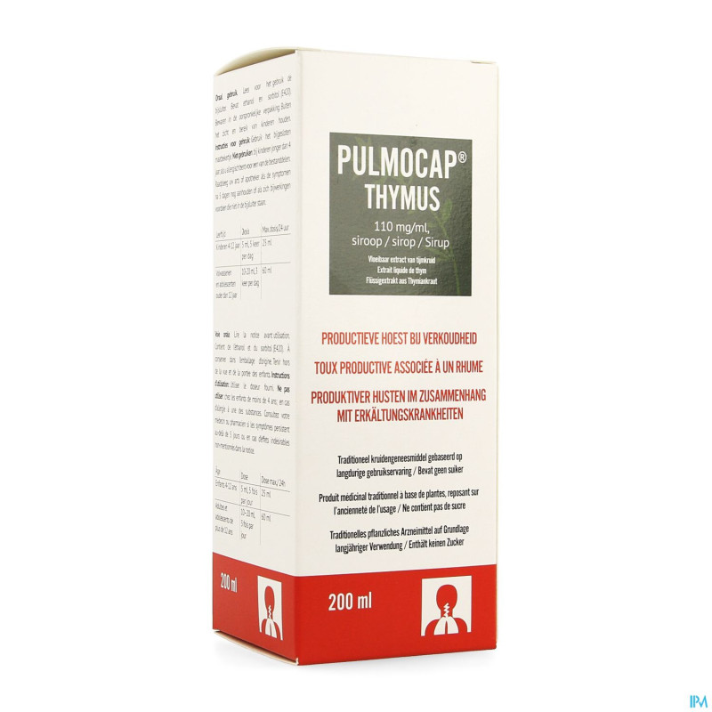 Pulmocap thymus sirop 200ml