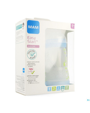 Mam biberon easy start a/colique 260ml garc. 2pack