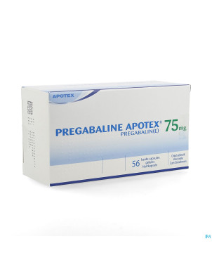 Pregabaline apotex  75mg caps dur  56 x  75mg