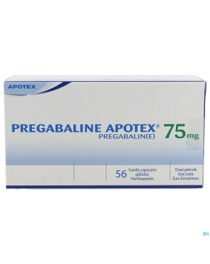 Pregabaline apotex  75mg caps dur  56 x  75mg