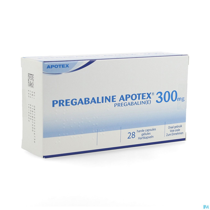 Pregabaline apotex 300mg caps dur  28 x 300mg