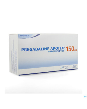 Pregabaline apotex 150mg caps dur 200 x 150mg