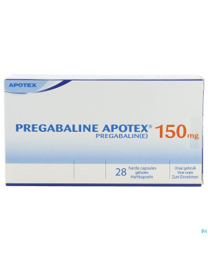 Pregabaline apotex 150mg caps dur  28 x 150mg