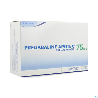 Pregabaline apotex  75mg caps dur 200 x  75mg