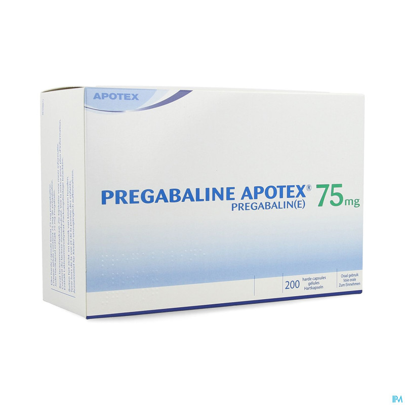 Pregabaline apotex  75mg caps dur 200 x  75mg