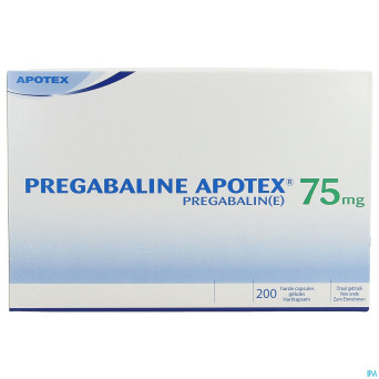 Pregabaline apotex  75mg caps dur 200 x  75mg