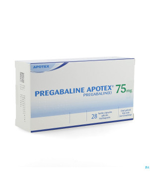 Pregabaline apotex  75mg caps dur  28 x  75mg