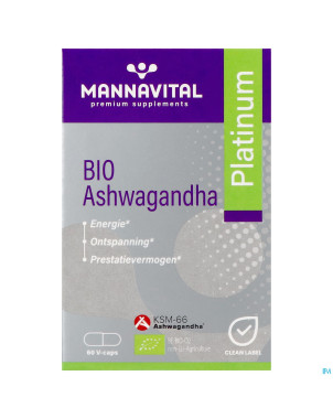Mannavital ashwagandha    v-caps 60