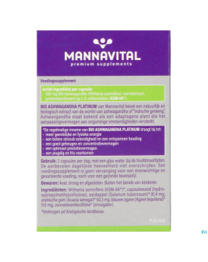 Mannavital ashwagandha    v-caps 60
