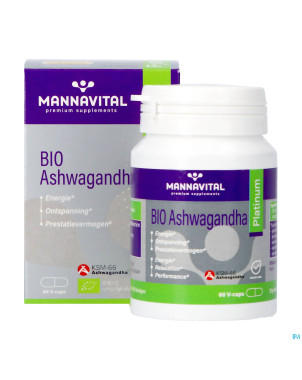 Mannavital ashwagandha    v-caps 60