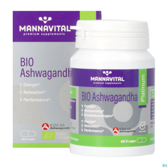 Mannavital ashwagandha    v-caps 60