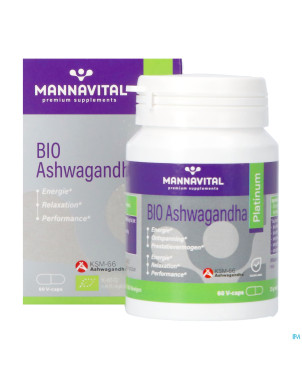 Mannavital ashwagandha    v-caps 60