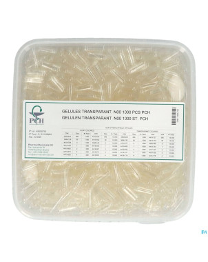 Gelules transparentes n00 1000 pch