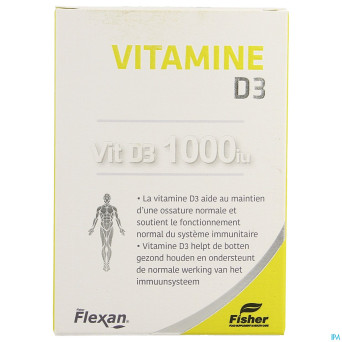 Fisher flexan vit d3 1000 iu caps 60