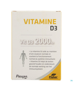Fisher flexan vit d3 2000 iu caps 60