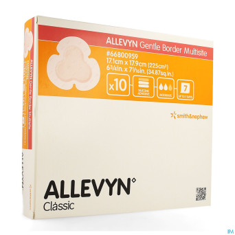 Allevyn ag pans adhesive silic. 17,5x17,5cm    10