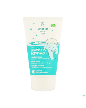 Weleda kids sh & bodywash 2en1 menthe fraiche150ml
