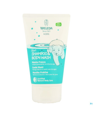 Weleda kids sh & bodywash 2en1 menthe fraiche150ml