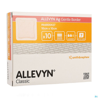 Allevyn ag pans adhesive silic. 10x10cm    10