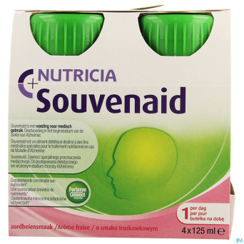 Souvenaid fraise    4x125ml nf