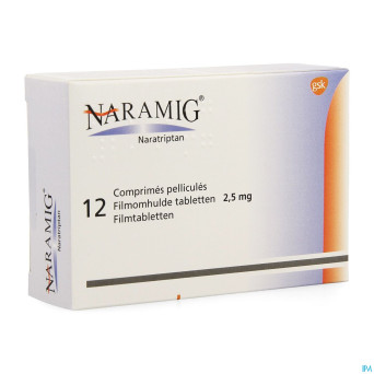 Naramig impexeco comp pell 12 x 2,5mg pip