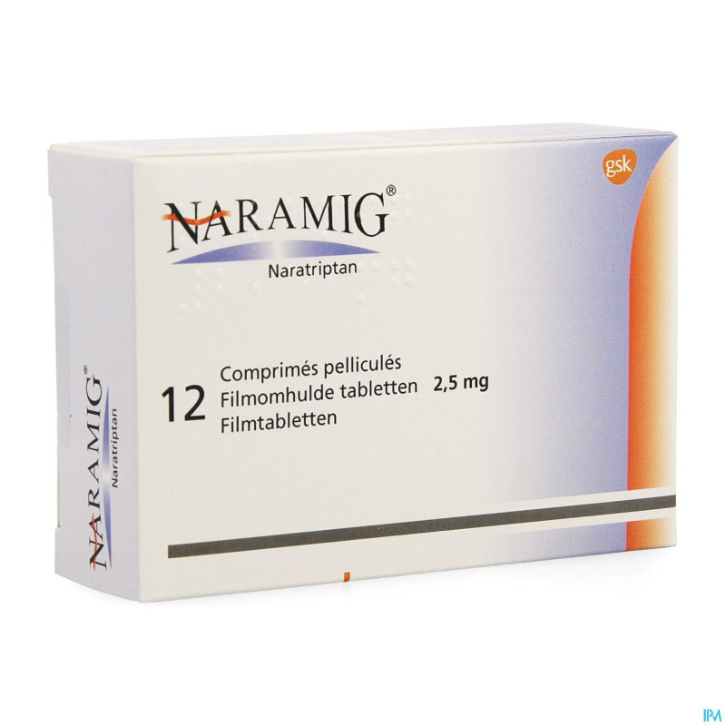 Naramig impexeco comp pell 12 x 2,5mg pip