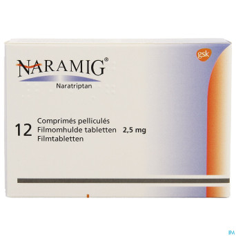 Naramig impexeco comp pell 12 x 2,5mg pip
