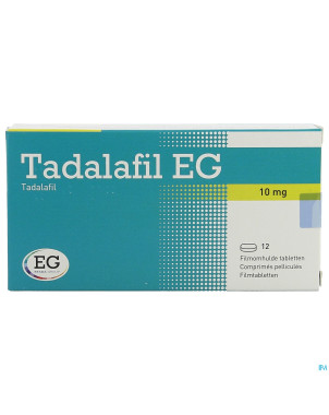 Tadalafil eg 10mg comp pell 12 x 10mg