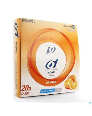 6d sixd isogel orange 12x60g