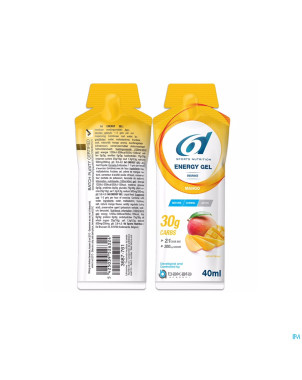 6d sixd energy gel mango 12x40g