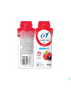 6d sixd energy gel red fruits 12x40g