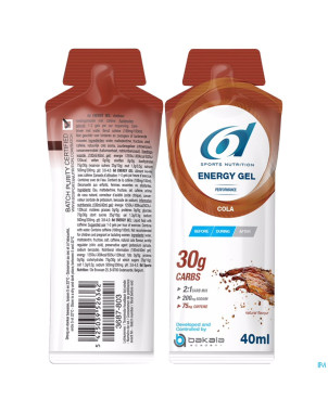 6d sixd energy gel cola    40g