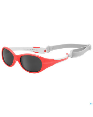 Eureka care lunette soleil enf. rouge-blanc 12-24m