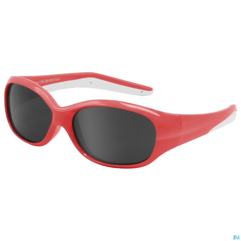 Eureka care lunette soleil enf. rouge-gris 2-4ans