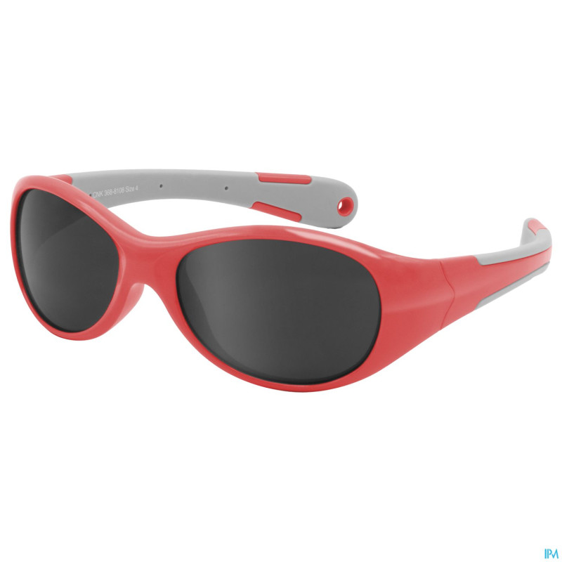 Eureka care lunette soleil enf. rouge-gris 4-12ans