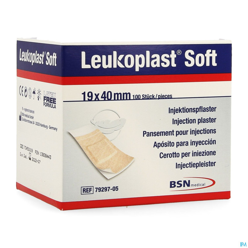 Leukoplast soft inj.    19x40mm 100