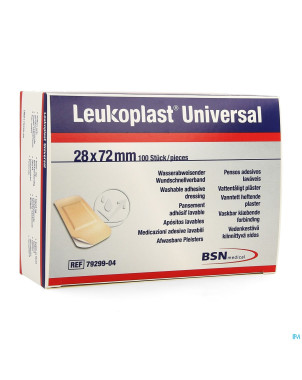 Leukoplast universal 28x72mm 100