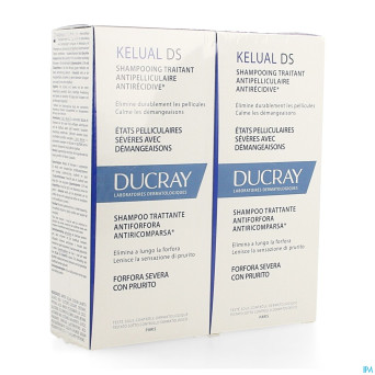 Ducray kelual ds sh a/pellicul.    duo 2x100ml nf