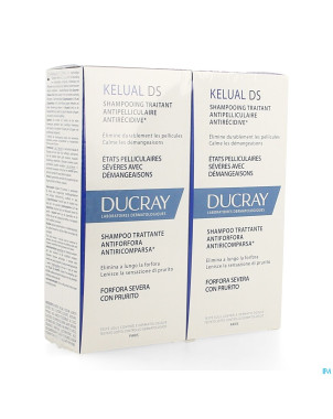 Ducray kelual ds sh a/pellicul.    duo 2x100ml nf