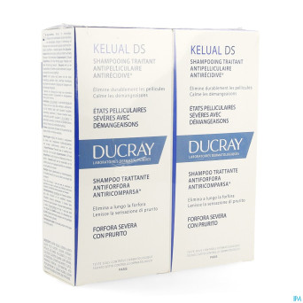 Ducray kelual ds sh a/pellicul.    duo 2x100ml nf